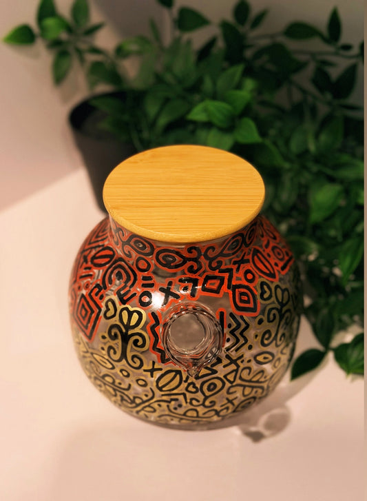 Teapot -ÀṢÀ” Adire Àṣà means “culture” or “tradition” — honouring the enduring legacy of Adire textile art