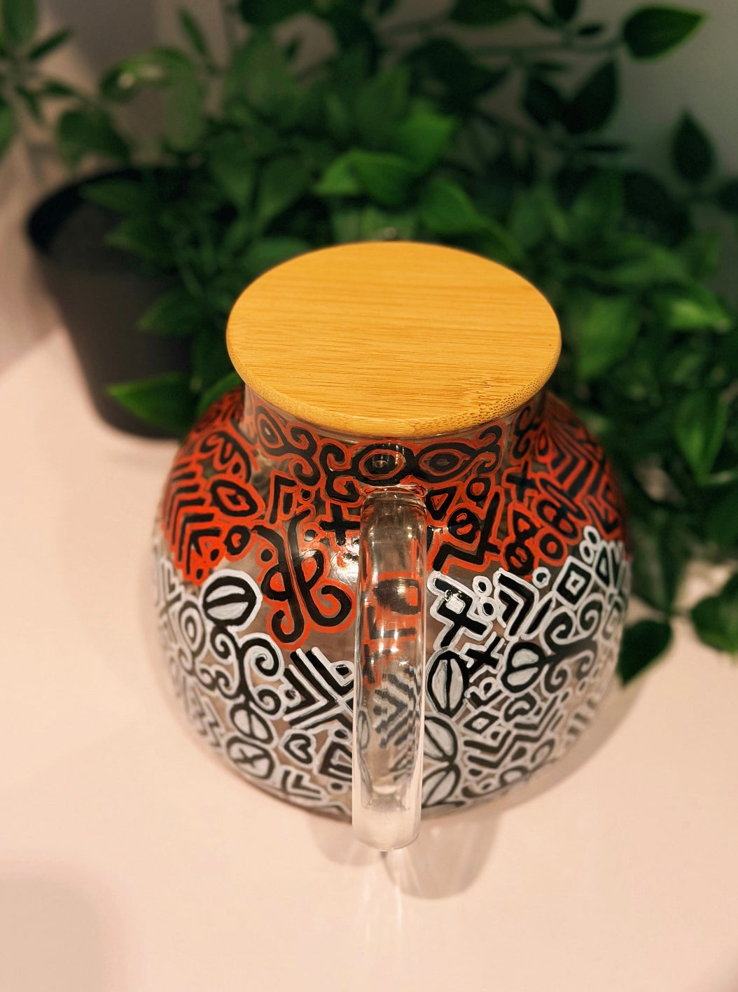 Teapot -ÀṢÀ” Adire Àṣà means “culture” or “tradition” — honouring the enduring legacy of Adire textile art