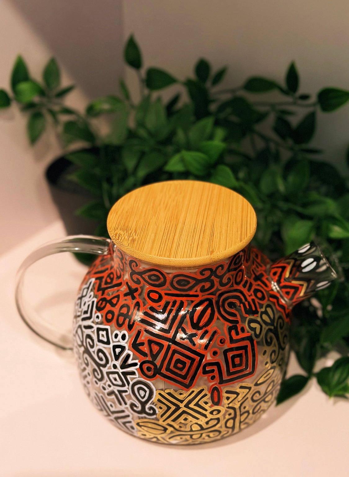 Teapot -ÀṢÀ” Adire Àṣà means “culture” or “tradition” — honouring the enduring legacy of Adire textile art